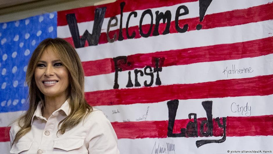 Melania Trump meets migrant children