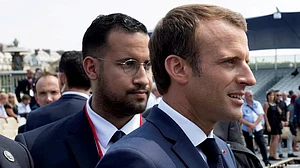 French president Emmanuel Macron slapped during visit to small town