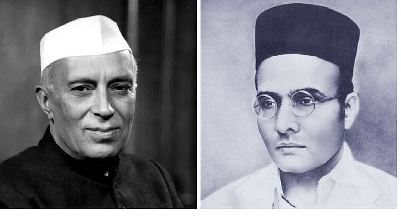 NSUI: Savarkar’s photo has replaced Nehru’s in Goa Class 10 history book