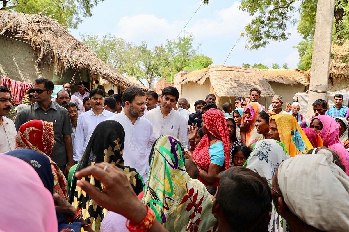 Modi backing 5-10  industrialists as farmers suffer, says Rahul in Amethi
