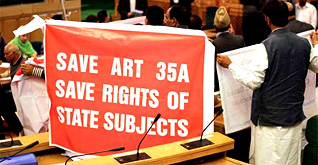 Kashmir comes together to protest Centre’s stand on Article 35A