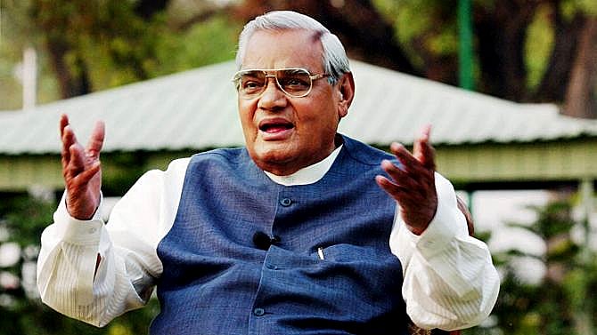 Atal Bihari Vajpayee. A file picture