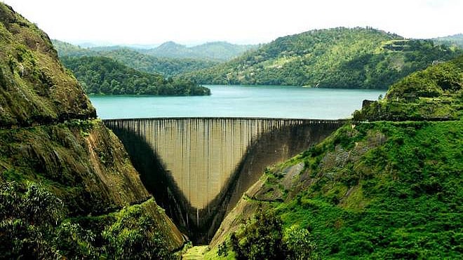A view of the Idukki dam