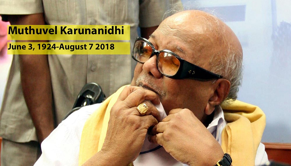 Live: DMK President Kalaignar Muthuvel Karunanidhi dies, aged 94