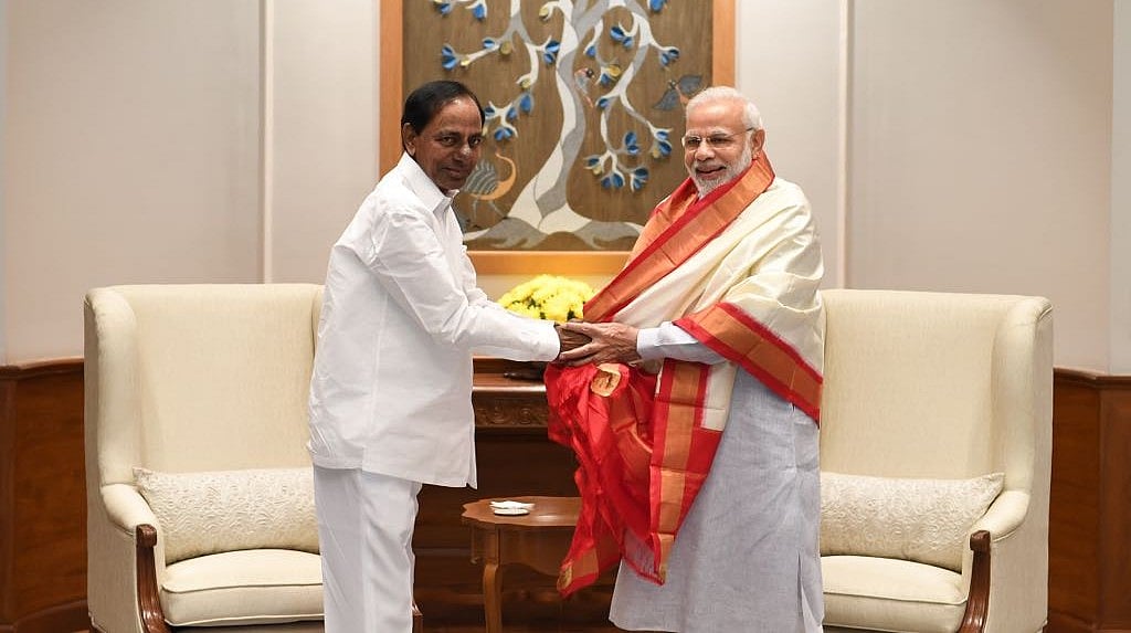 After cosying up to BJP, KCR claims TRS will “remain a secular party”