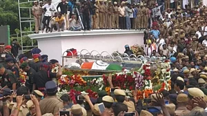 Live Updates: M Karunanidhi laid to rest on the Marina Beach