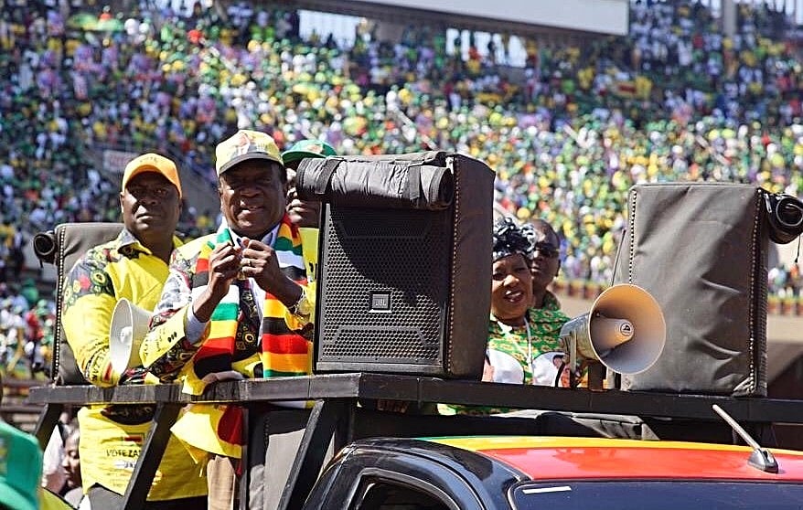 ZANU-PF’s Emmerson Mnangagwa wins Zimbabwe presidential election