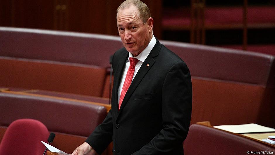 Senator Fraser Anning defended his use of the Nazi term “final solution” to hold a vote on immigration