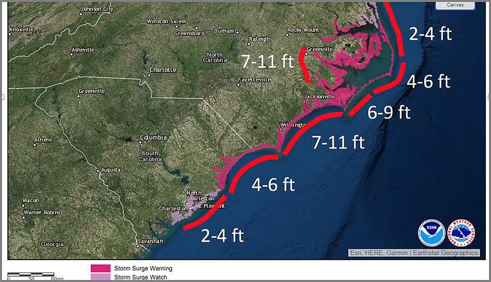 Hurricane Florence batters United States east coast