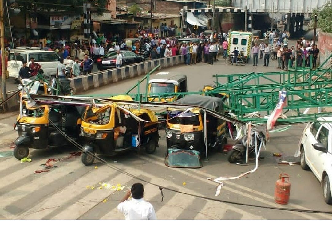 Pune hoarding frame collapse: Two Railways employees arrested 