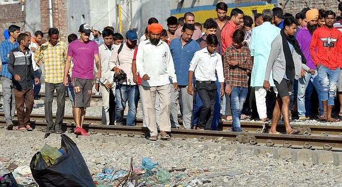 Amritsar train accident: Witnesses claim that the train driver lied, protests erupt