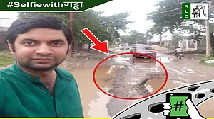 Selfie with gaddha: RLD launches campaign to expose UP roads’ condition