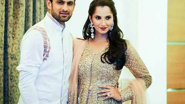Tennis star Sania Mirza and Pakistani cricketer Shoaib Malik