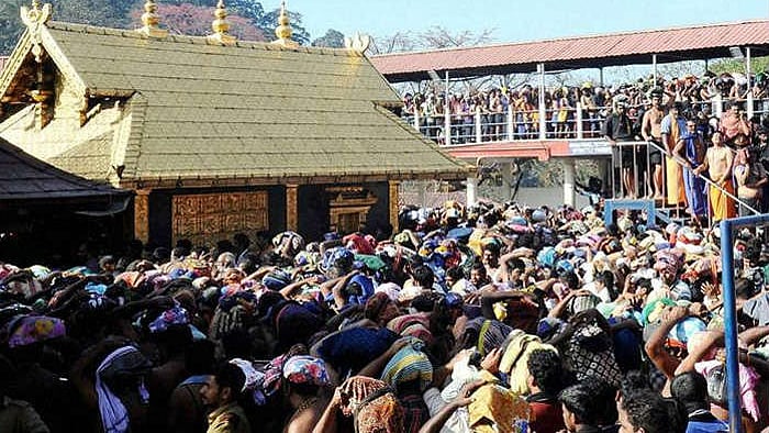 A file picture of Sabarimala temple