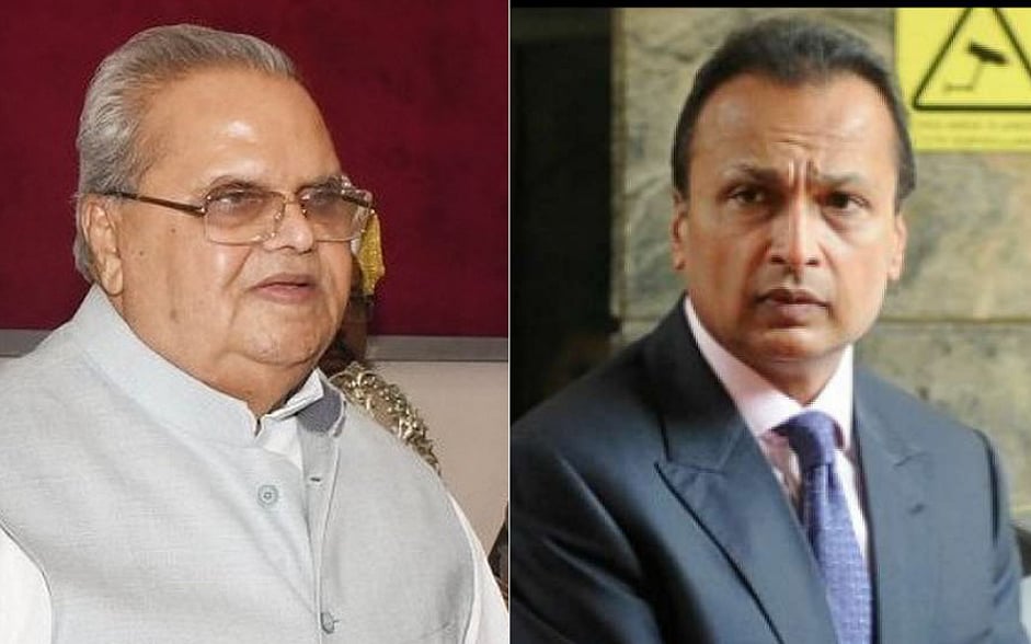 After Rafale backlash, J&K Guv scraps insurance deal with Anil Ambani firm, calls it fraud