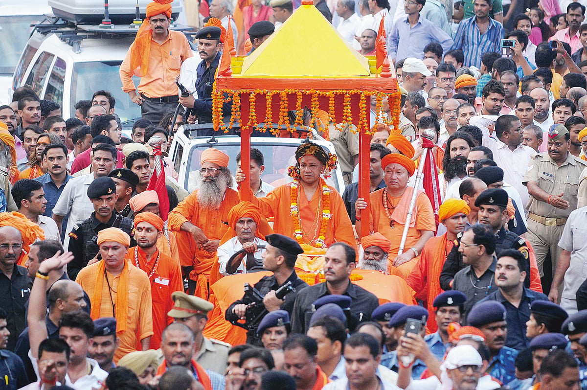BJP is preparing the ground in Yogi’s Uttar Pradesh for  communal violence