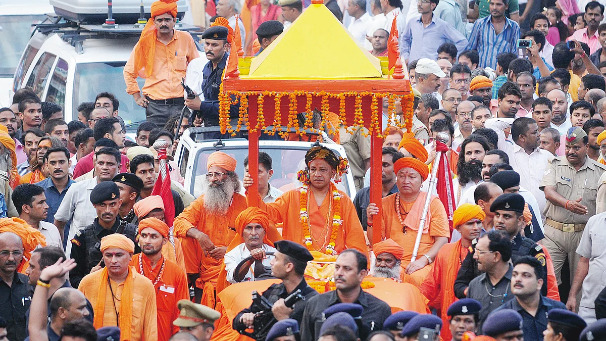 BJP is preparing the ground in Yogi’s Uttar Pradesh for  communal violence