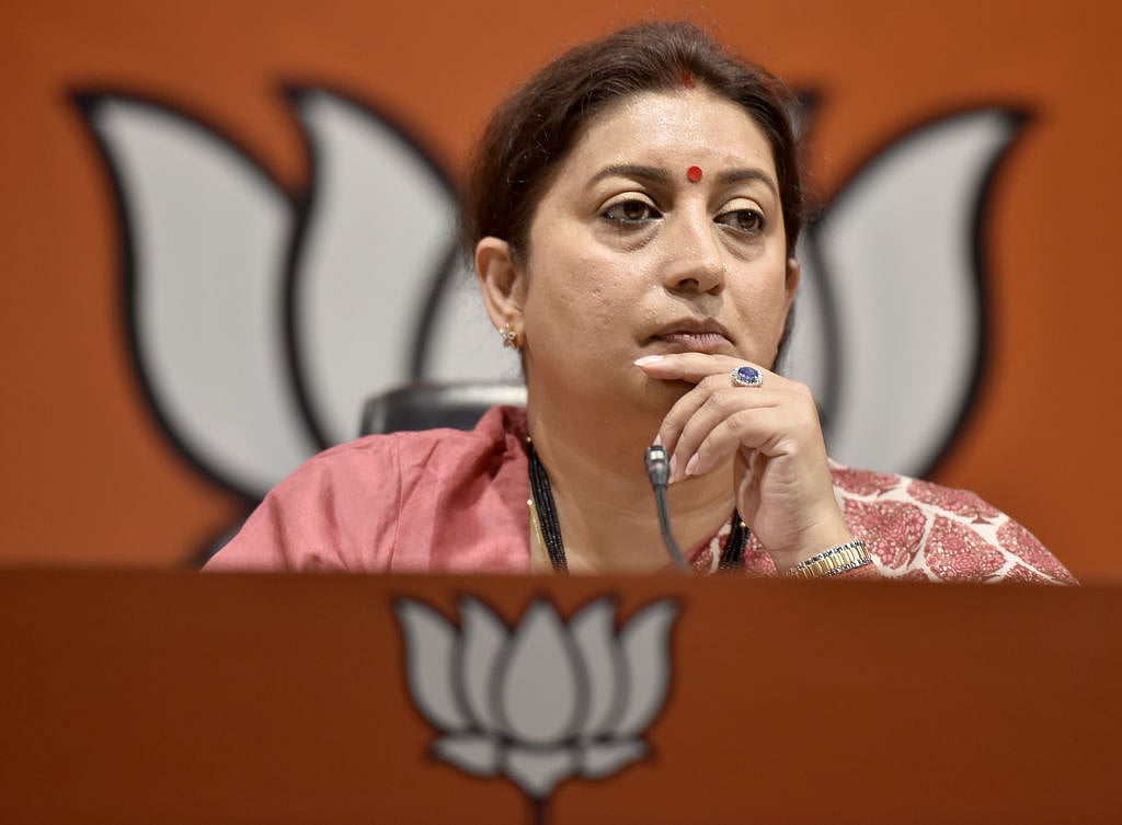 #MeToo:  Smriti Irani says justice must be served,  dodges query on MJ Akbar