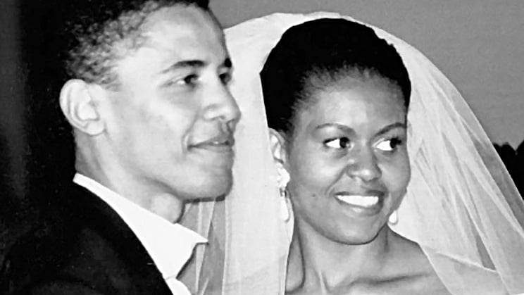 Barack Obama with Michelle Obama