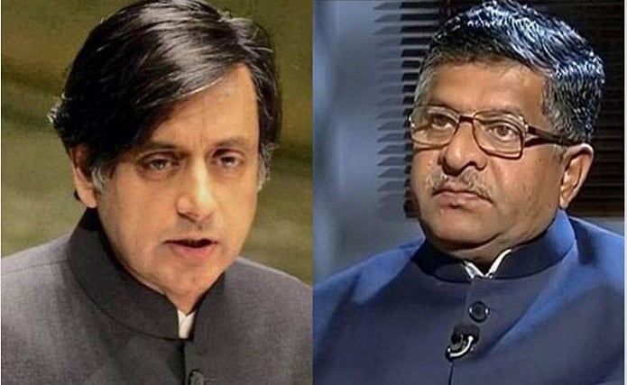 Shashi Tharoor sends notice to Ravi Prasad seeking apology for ‘murder accused’ remark