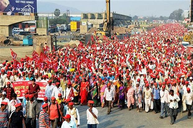 Maharashtra: 30,000 farmers, tribals begin two-day protest