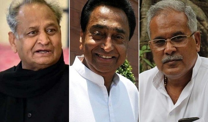 Congress CMs to take charge in three states; Opposition to put up show of strength