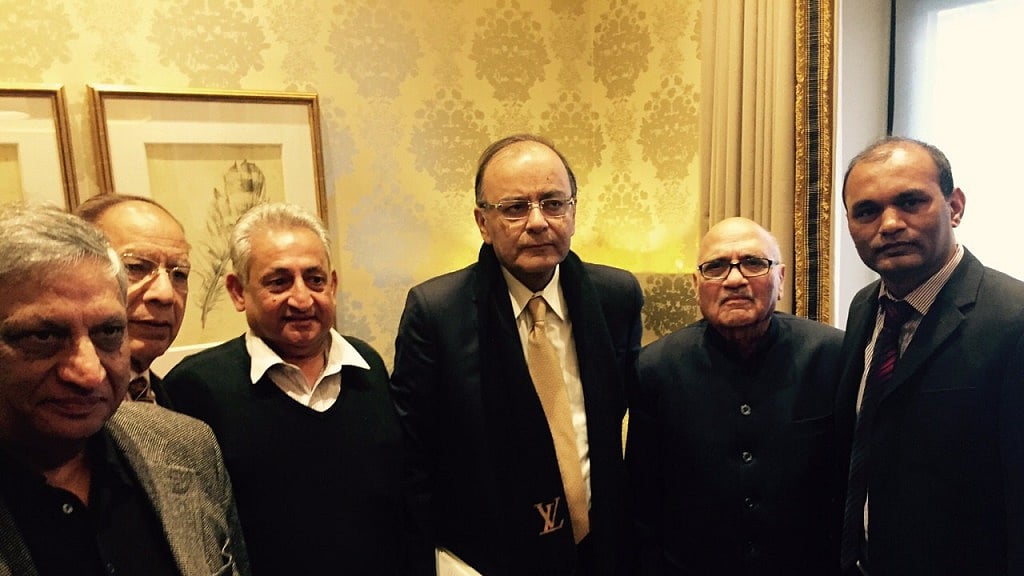 Finance Minister  Arun Jaitley at the inauguration of the OFBJP (UK)‘s new website