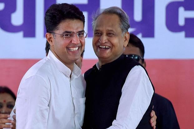 Ashok Gehlot takes oath as Rajasthan Chief Minister and Sachin as Deputy CM 