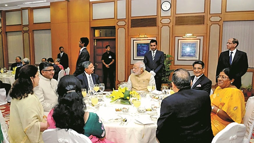 Prime Minister Narendra Modi at the CJI’s dinner 