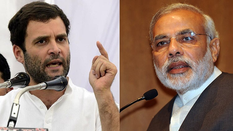 Congress President Rahul Gandhi and Prime Minister Narendra Modi
