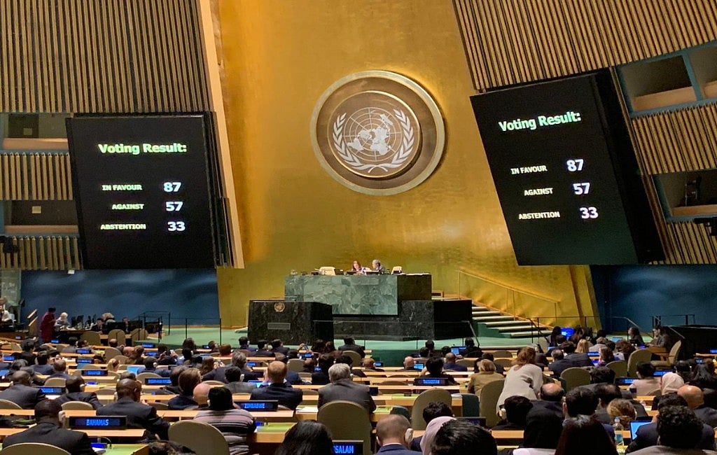 Anti-Hamas resolution defeated at UN by Arab nations