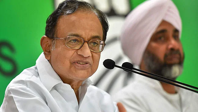 Senior Congress leader P Chidambaram 