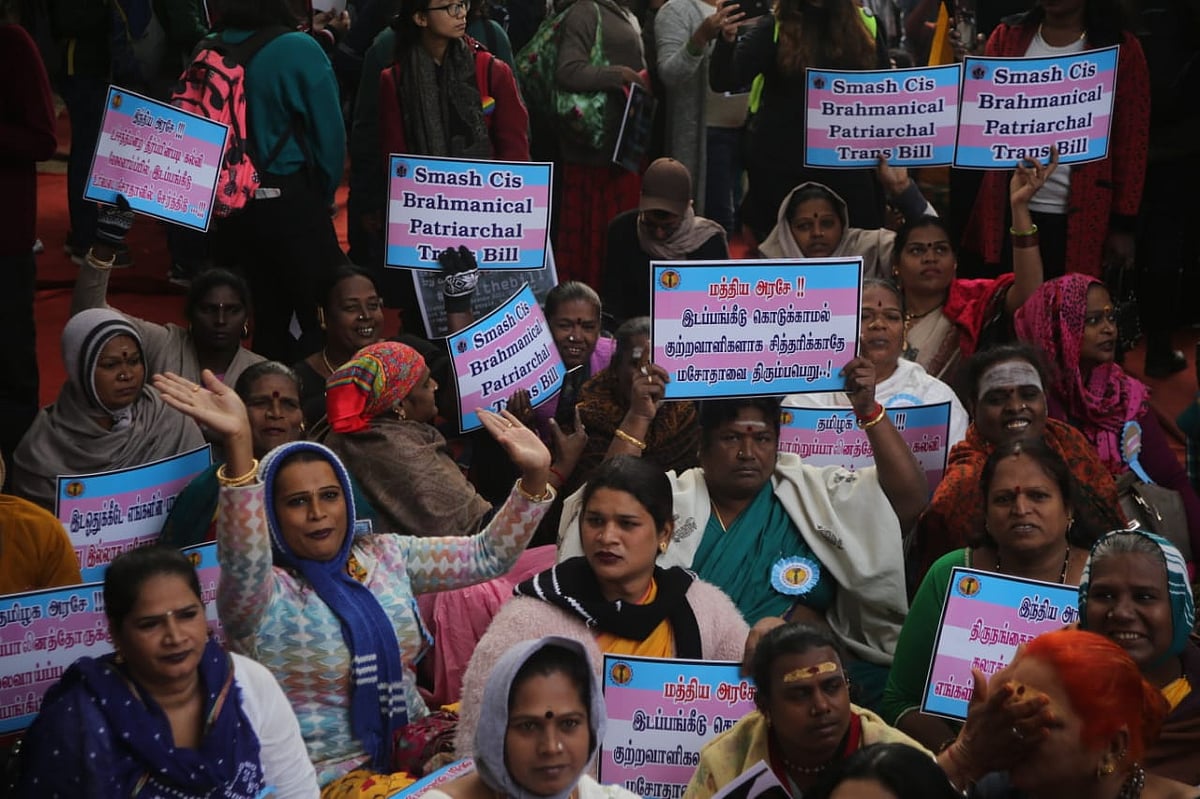 RS members assure Trans Bill will not be passed in current form; protest held at Jantar Mantar