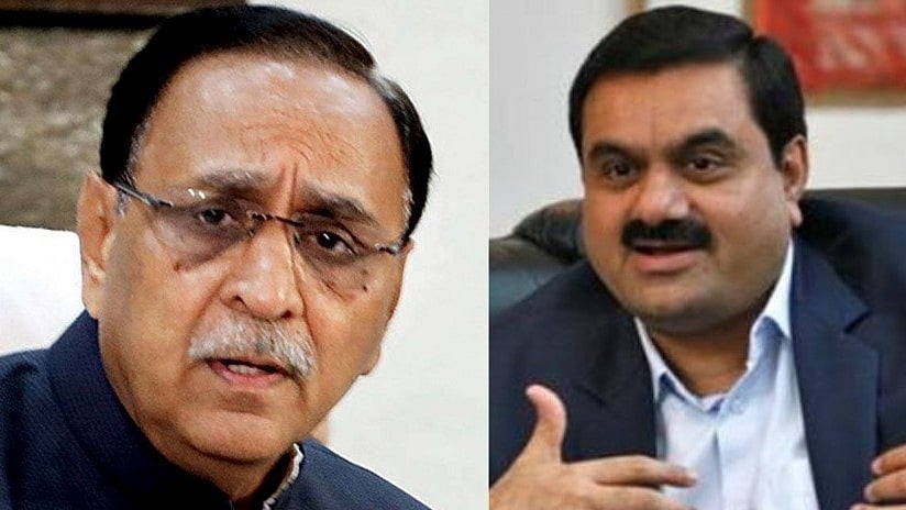 Gujarat Chief Minister Vijay Rupani and Gautam Adani (file photo)