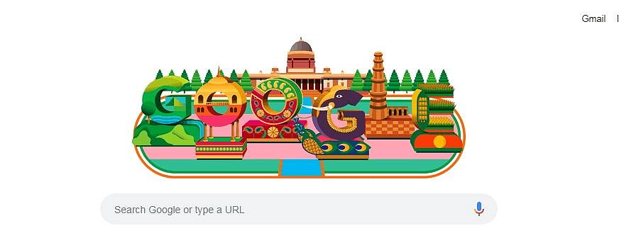 Google displays colourful doodle to mark 70th R-Day  