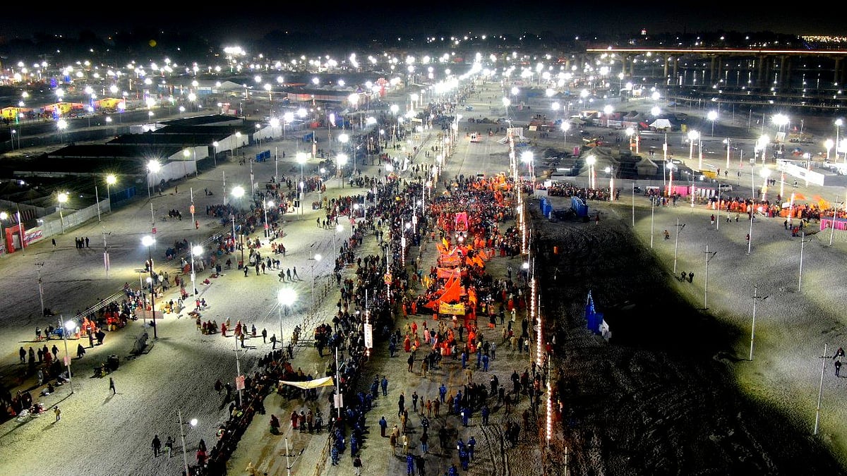 Where is the crowd in Kumbh this time?