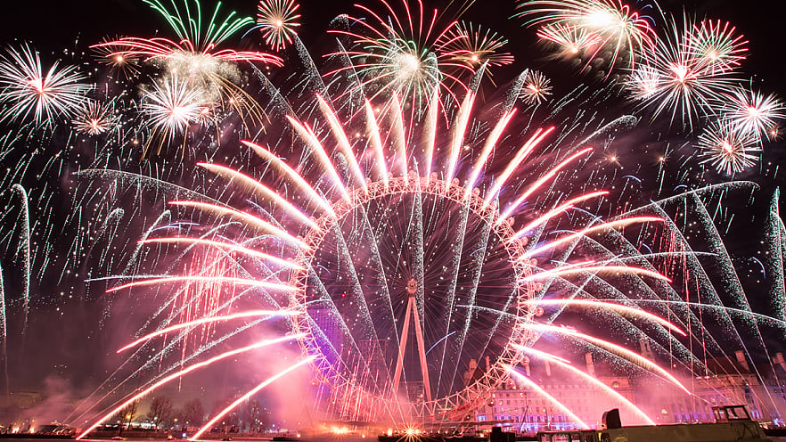 New year celebration in London