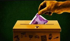 Five states contribute 80% to political parties, millionaires keep away
