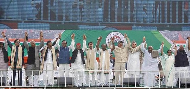 Massive rally in Kolkata: United Opposition launches 2019 polls campaign