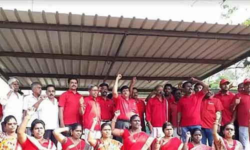Defence employees on strike against Modi government’s policy of privatising defence production