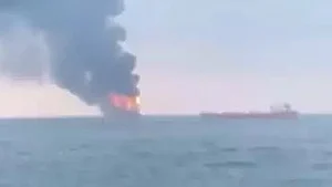 Two ships carrying Indian crew catch fire in Kerch Strait in Russia, 11 dead