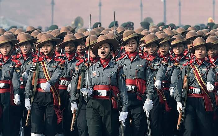 Rising women power, splendid display of military might, glimpses from Gandhi’s life mark Republic Day parade  