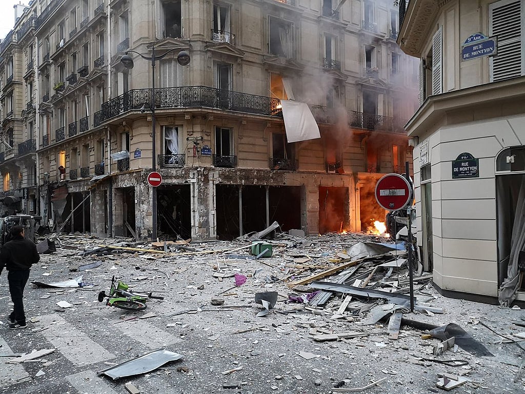 Pictures: Powerful explosion rips through central Paris; many injured