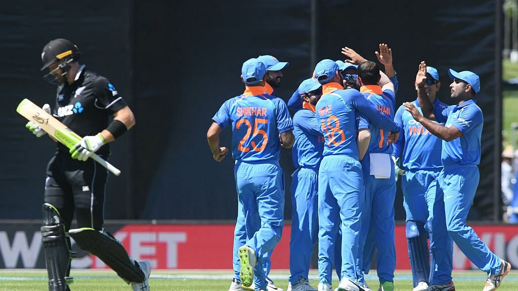 1st ODI: Kuldeep Yadav and  Mohammed Shami’s exceptional bowling restricts New Zealand to 157 