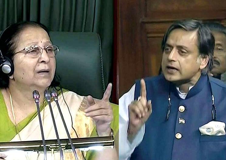 Shashi Tharoor questions Sumitra Mahajan’s ‘discretion’ in allowing abuse of Lok Sabha Rules by Government