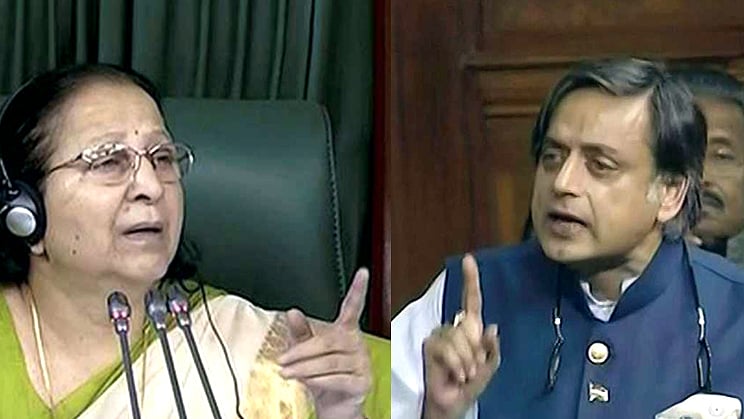 Shashi Tharoor questions Sumitra Mahajan’s ‘discretion’ in allowing abuse of Lok Sabha Rules by Government