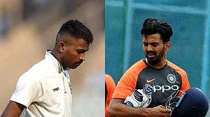 Hardik, Rahul suspended pending probe, asked to return