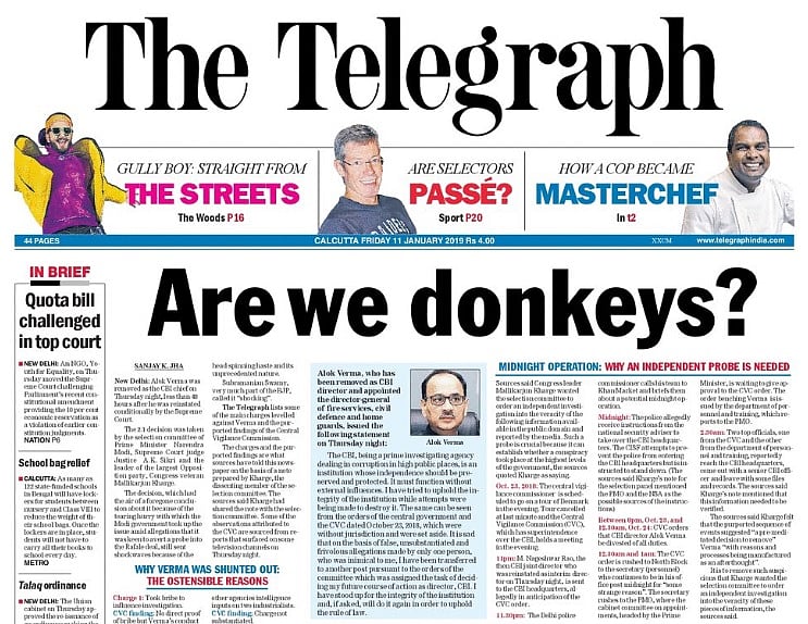 Why is Modi afraid of a CBI chief? Are we donkeys? Questions screaming for an answer