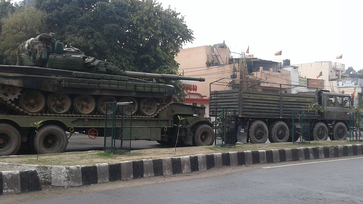 Movement of tanks in Jammu, going towards International Border, RS Pura sector