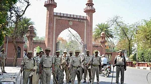 Security beefed up at AMU, sedition case against 12 students